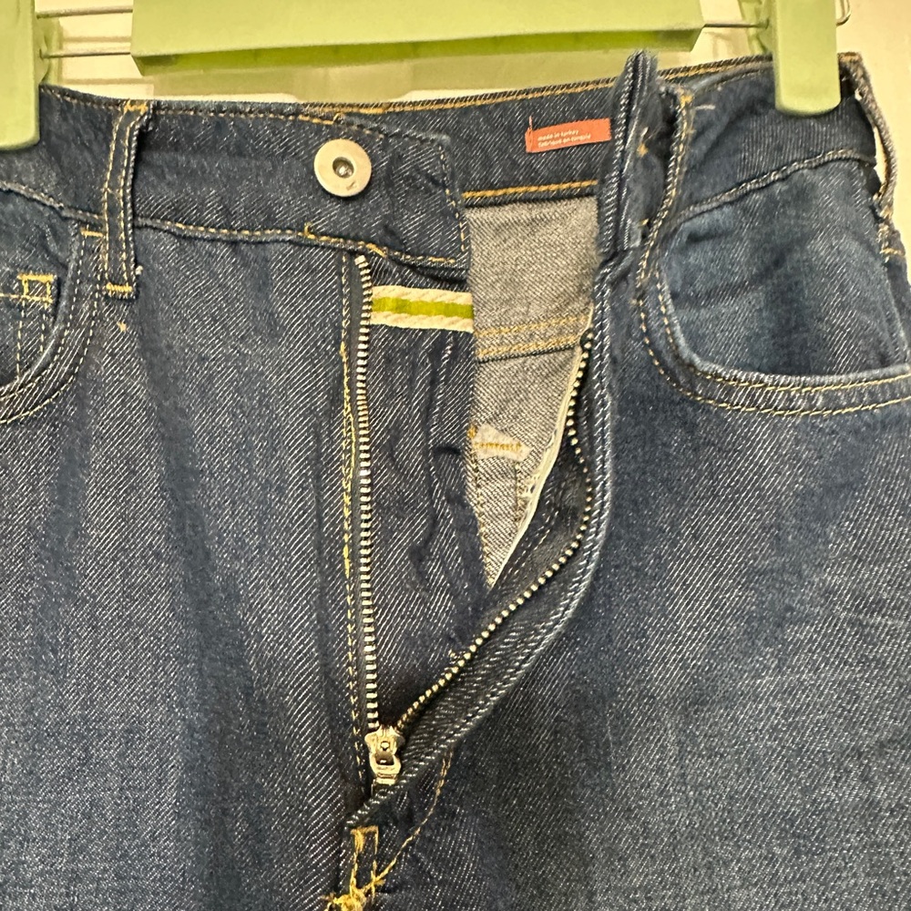 Anthropologie Pilcro The Annie Dark Blue Wide Leg Jeans - Size 25 - Picture 8 of 15